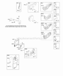 Air Cleaner Exhaust System Governor Spring Diagram and Parts List for 126T02-0289-B1  Briggs and Stratton Engine